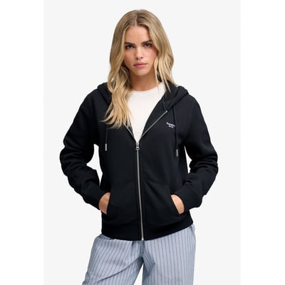 Kapuzen-Sweatjacke mit Reissverschluss und gesticktem Signature-Logo SUPERDRY