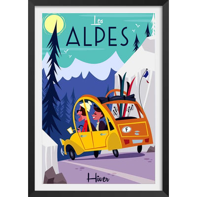 Poster de sur la route des alpes HEXOA