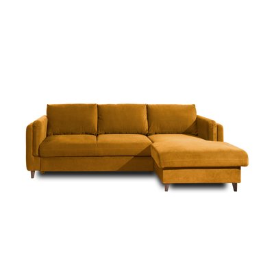 Canapé d'Angle Convertible en Velours 4 places - BROOKE LISA DESIGN