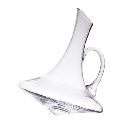 Carafe oblique avec anse Optique 1 l - CARAFE TABLE PASSION
