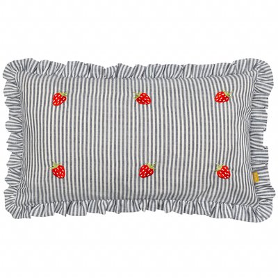 Les Fruites Striped Ruffle Feather Rich Cushion FURN.