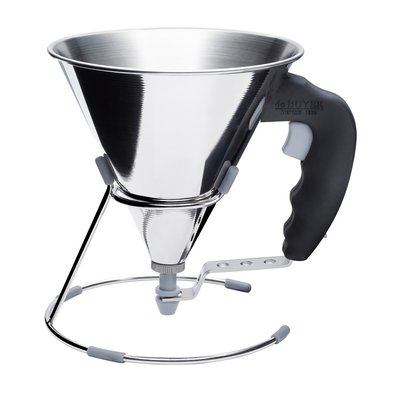 Entonnoir à piston 0.8l inox DE BUYER