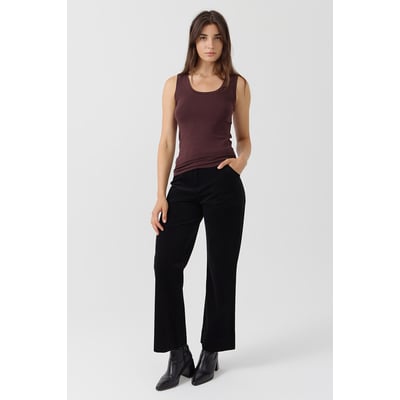 Débardeur Bustier Marron En Tricot - Taille 40 - Occasion Parfait état - Marque E L PARIS