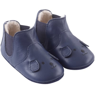 Chaussures bébé cuir souple fourrées Emmie TICHOUPS