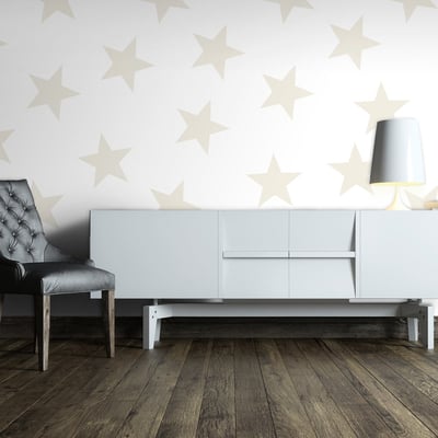Papier peint intissé panoramique Beige Star EDEN
