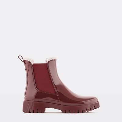 Bottine rouge vernis sales