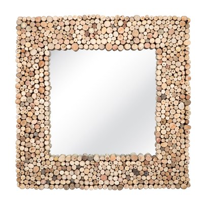 Miroir carré en bois flotté NOW'S HOME