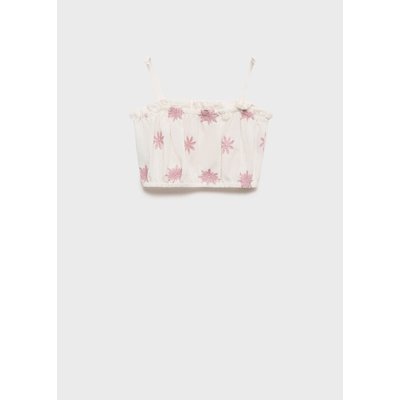 Crop top brodé MANGO KIDS