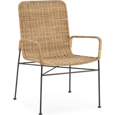 Chaise en osier et métal, élégante RECOLLECTION
