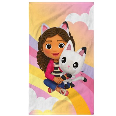 Drap de plage imprimé 100% coton, RAINBOW GABBY'S DOLLHOUSE