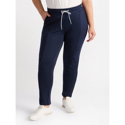 Pantaloni joggers con inserti in jersey dalla lavorazione geometrica FIORELLA RUBINO