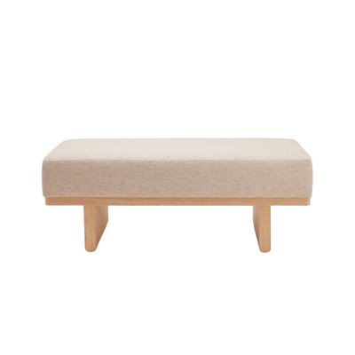 Banc en Bois et tissu naturel  ANCA MADURA