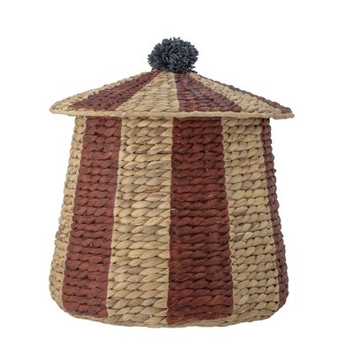 Panier de rangement avec couvercle Birsen rouge jacinthe d'eau BLOOMINGVILLE
