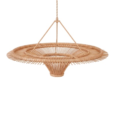 Suspension en fer et rotin SKY BAZAR BIZAR