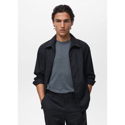 Veste col chemise à zip MANGO MAN