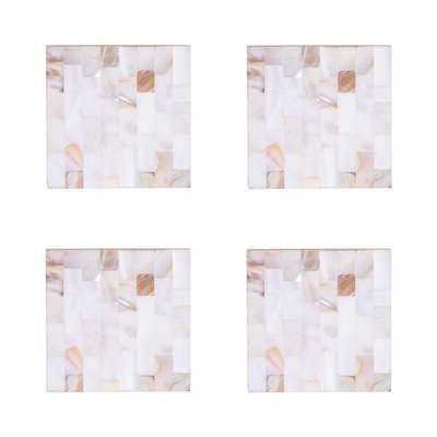 Coffret de 4 dessous de verre  -POSIDONIE TABLE PASSION