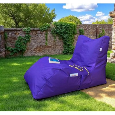Pouf bain de soleil XXL imperméable – violet ARTA PIER IMPORT