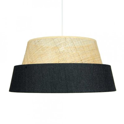 Suspension en rotin et textile, SOLATE C-CREATION