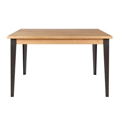 Table repas carrée 140 cm chêne et pieds en métal Manhattan ZAGO