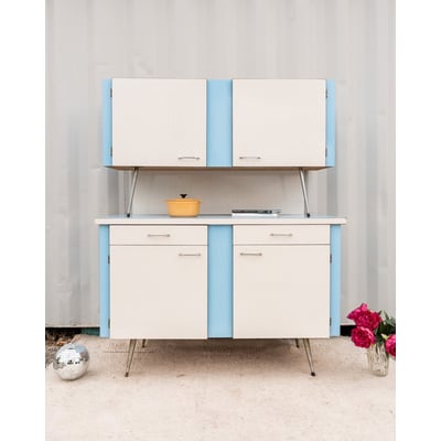 Buffet deux corps en formica Gilbert N°1693 - Bon état DEBONGOUT