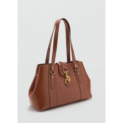 Grand sac porté épaule mousqueton MANGO