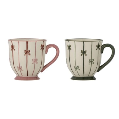 Mug grès décoré  Hope set de 2 BLOOMINGVILLE