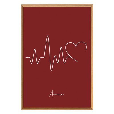 Tableau Mural Encadré Battement Amour LINE ART CEANOTHE