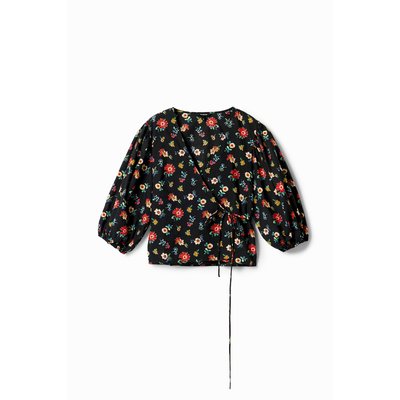 Desigual - Blouse croisée fleurs DESIGUAL