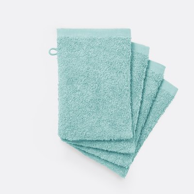 Lot de 4 gants de toilette éponge Scénario LA REDOUTE INTERIEURS