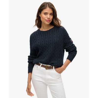 Pull large en maille torsadée SUPERDRY