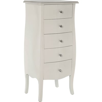 Commode 5 tiroirs en bois avec rangements RECOLLECTION