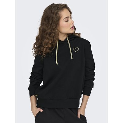Sweat à capuche, motif cœur ONLY