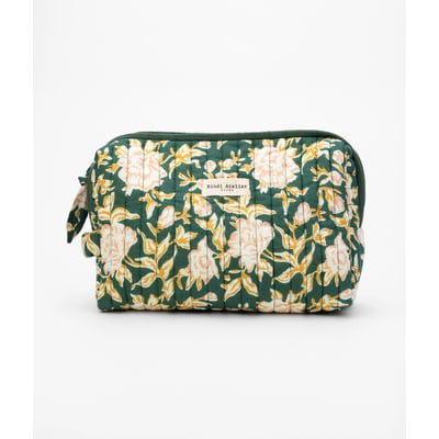 Trousse de toilette en coton - Bouquet du Matin Dahlia BINDI ATELIER