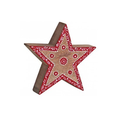 Étoile en manguier rouge et blanche AUBRY GASPARD