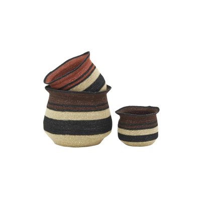 Cache-pots en jonc teinté AUBRY GASPARD