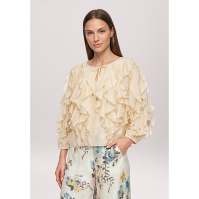 Chemisier en chiffon à volant VERA MONT