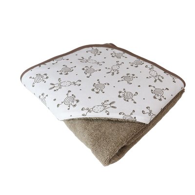 Cape de bain bébé coton éponge TOURNICOQUIN LINANDELLE