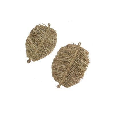 Décorations murales en jute naturel Feuille (lot de 2) AUBRY GASPARD