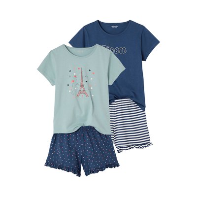 Lot de 2 pyjashorts BASICS VERTBAUDET