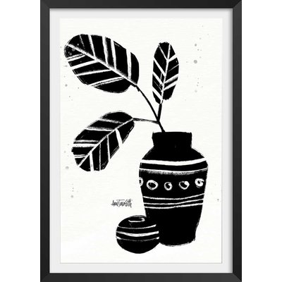 Illustration Botanique et Poterie azteque HEXOA