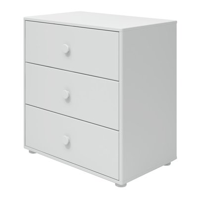 Commode, 3 tiroirs en effet bois FLEXA