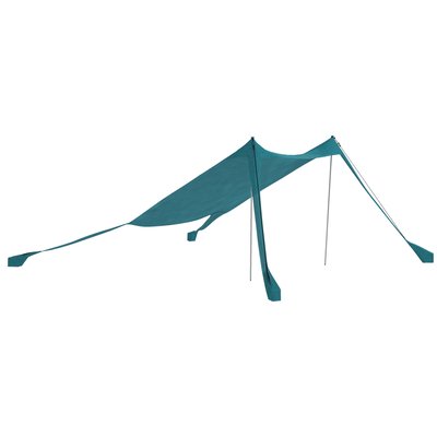 Tente de plage - abri solaire de camping - polyester-élasthanne bleu OUTSUNNY