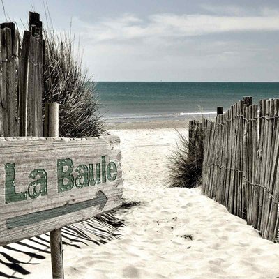 Tableau Mural Panneau La Baule PLAGE CEANOTHE