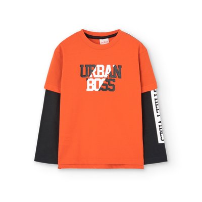 T-shirt en coton à manches longues BOBOLI