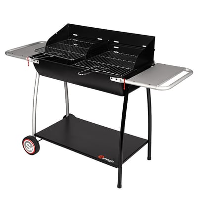 Barbecue double foyer sur chariot SOMAGIC