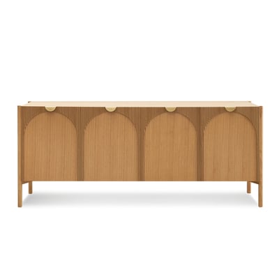 Buffet bas en placage 4 portes 178 cm, LOLA BOBOCHIC
