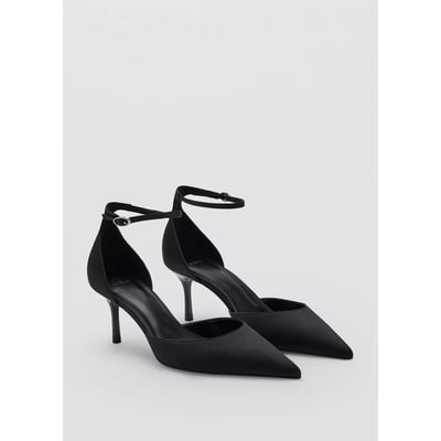 Chaussures à talon satiné avec boucle MANGO