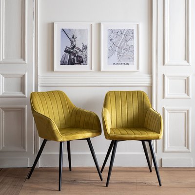 Chaises en velours, lot de 2, BERTILLE HAPPY GARDEN