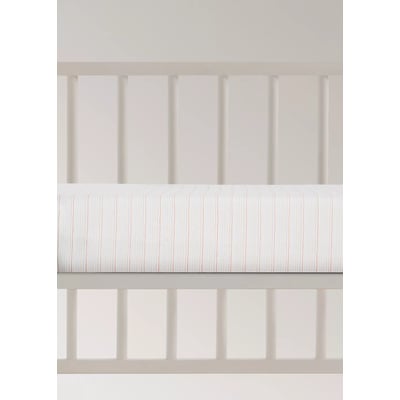 Drap housse de berceau en coton percale à fines rayures MANGO HOME