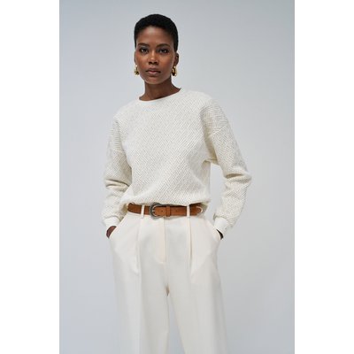 PULL EN MOLLETON TEXTURÉ AVEC BRILLANCE SALSA JEANS